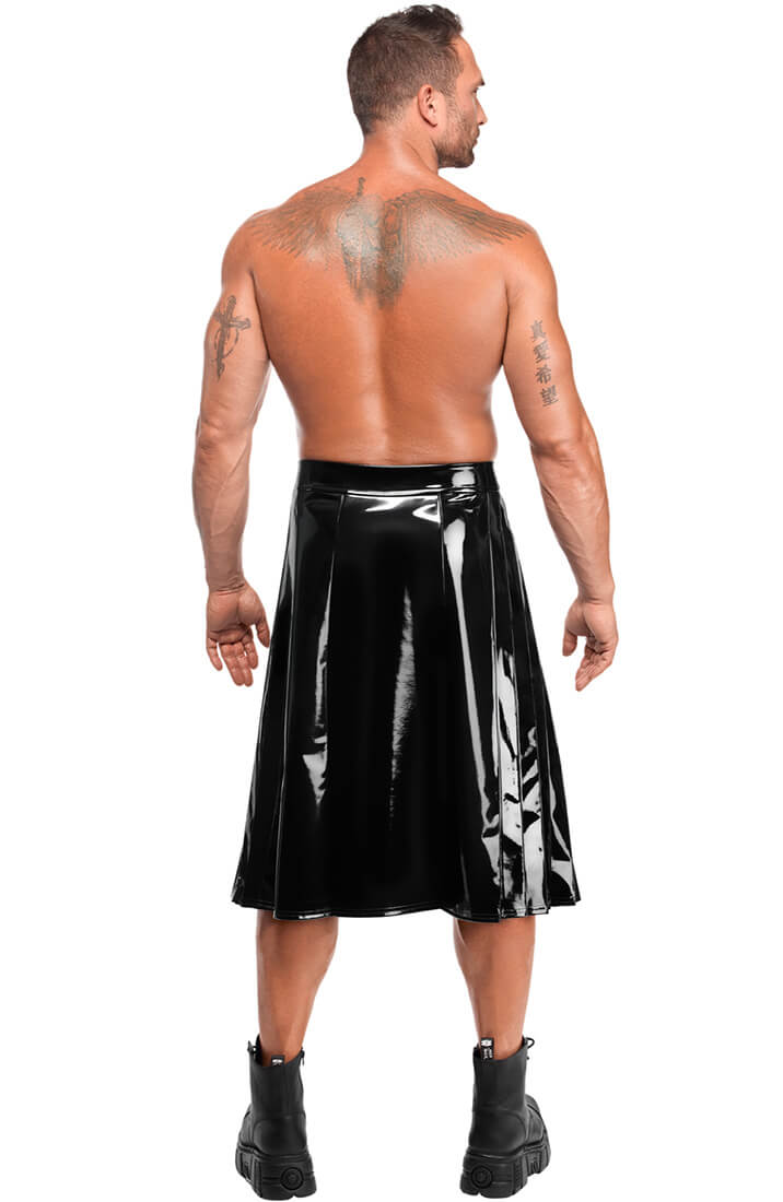 Black PVC Kilt - Rule Breaker