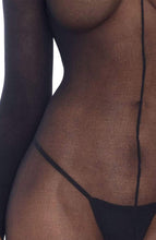 Load image into Gallery viewer, Black sheer mesh bodystocking