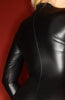 Black Wet look catsuit with 2-way zip