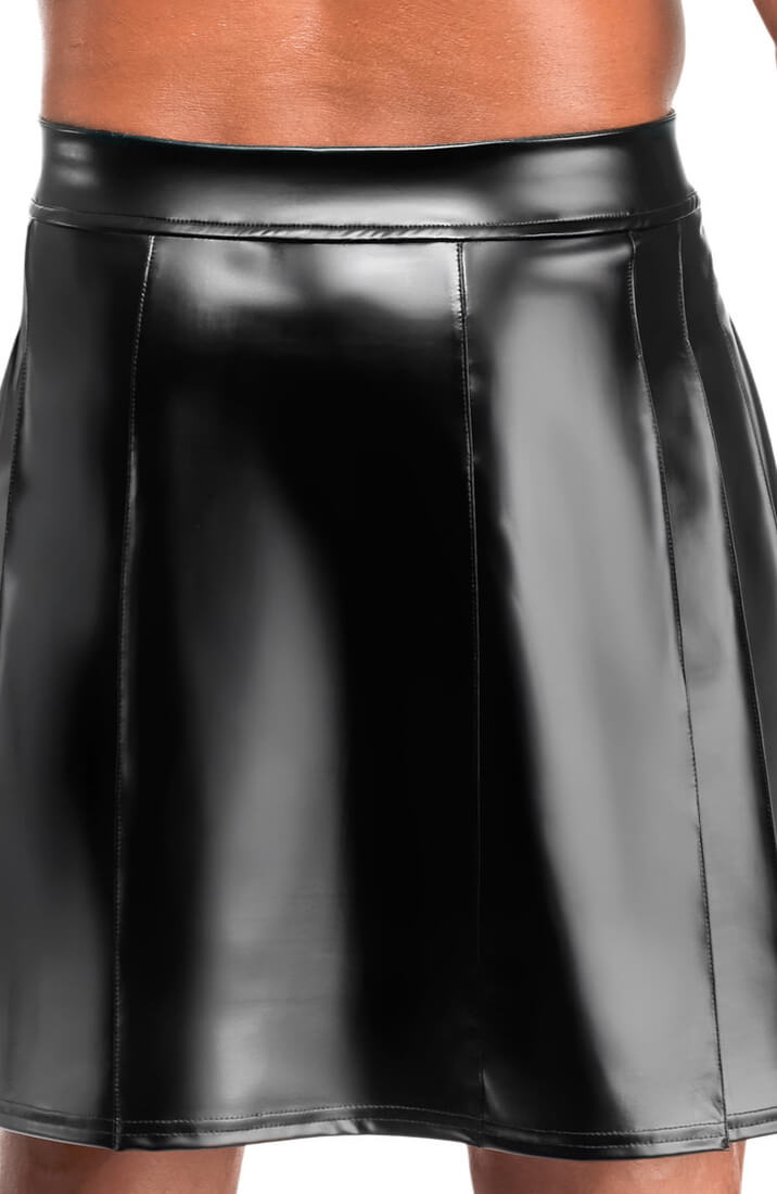 Black Wet Look Kilt - Vanguard