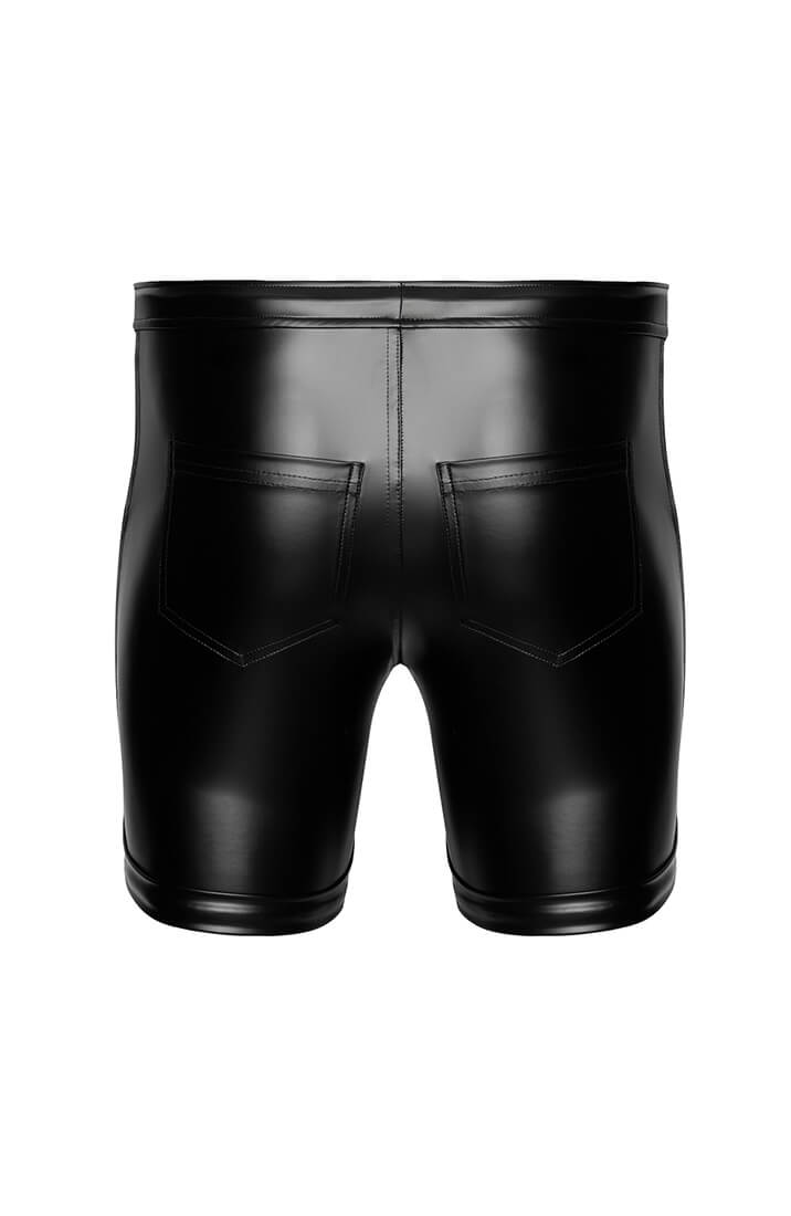 Black Wet Look Shorts - Rogue