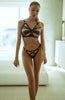 Erotic black cut-out 2 pc lingerie set