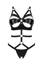 Load image into Gallery viewer, Black cut-out bodysuit - Sinful Games