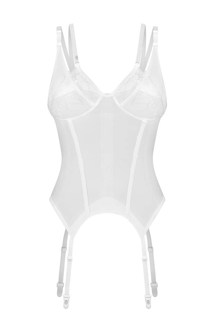 COAX Copenhagen white bustier worn with confident elegance
