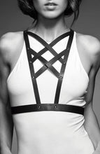 Load image into Gallery viewer, Faux leather Cross-Cleavage Harness