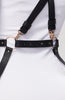 Faux leather dress harness