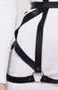 Faux leather dress harness