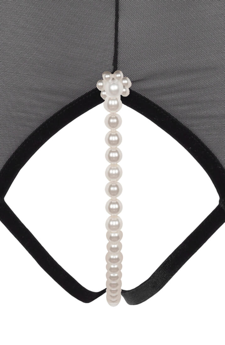 COAX Copenhagen luxury pearl lingerie with removable single pearl string