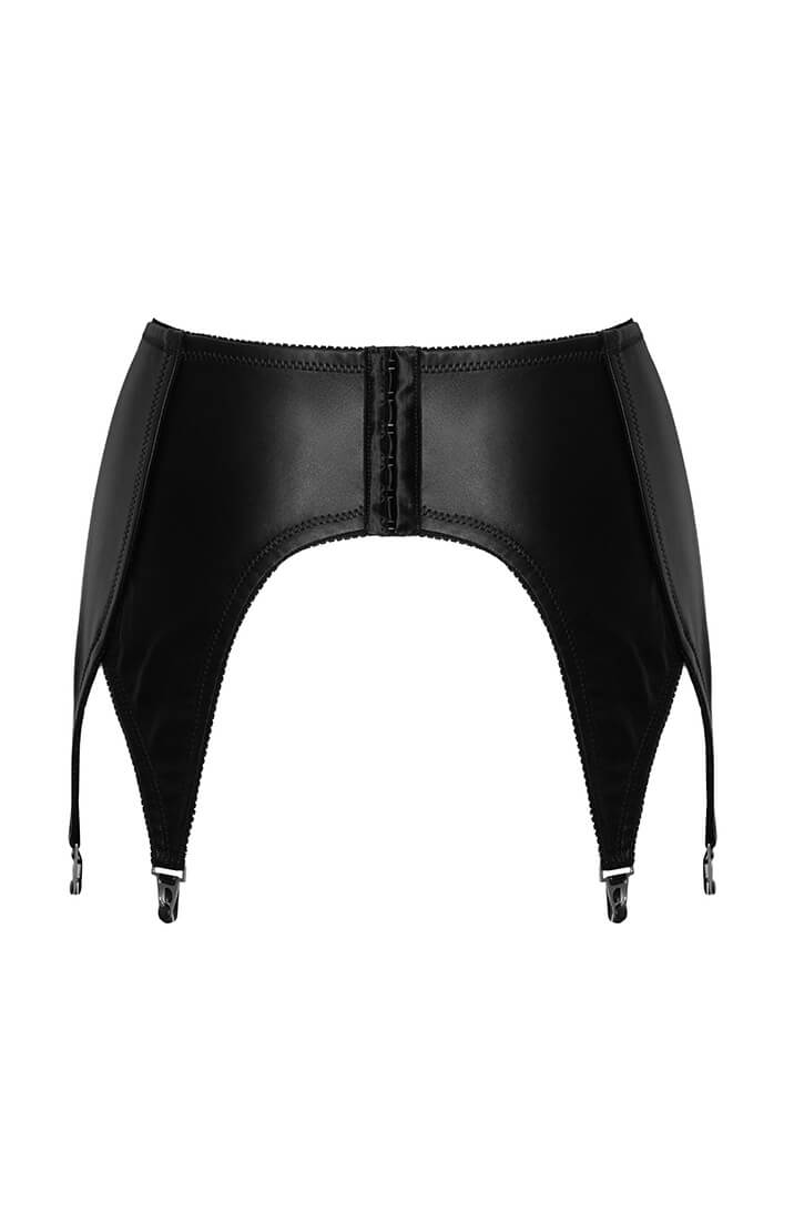 Leather suspender belt
