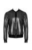 Men's Laser-cut wet look bomber jacket