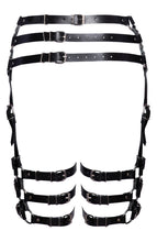 Load image into Gallery viewer, Real leather thigh harness for bedroom play or event wear