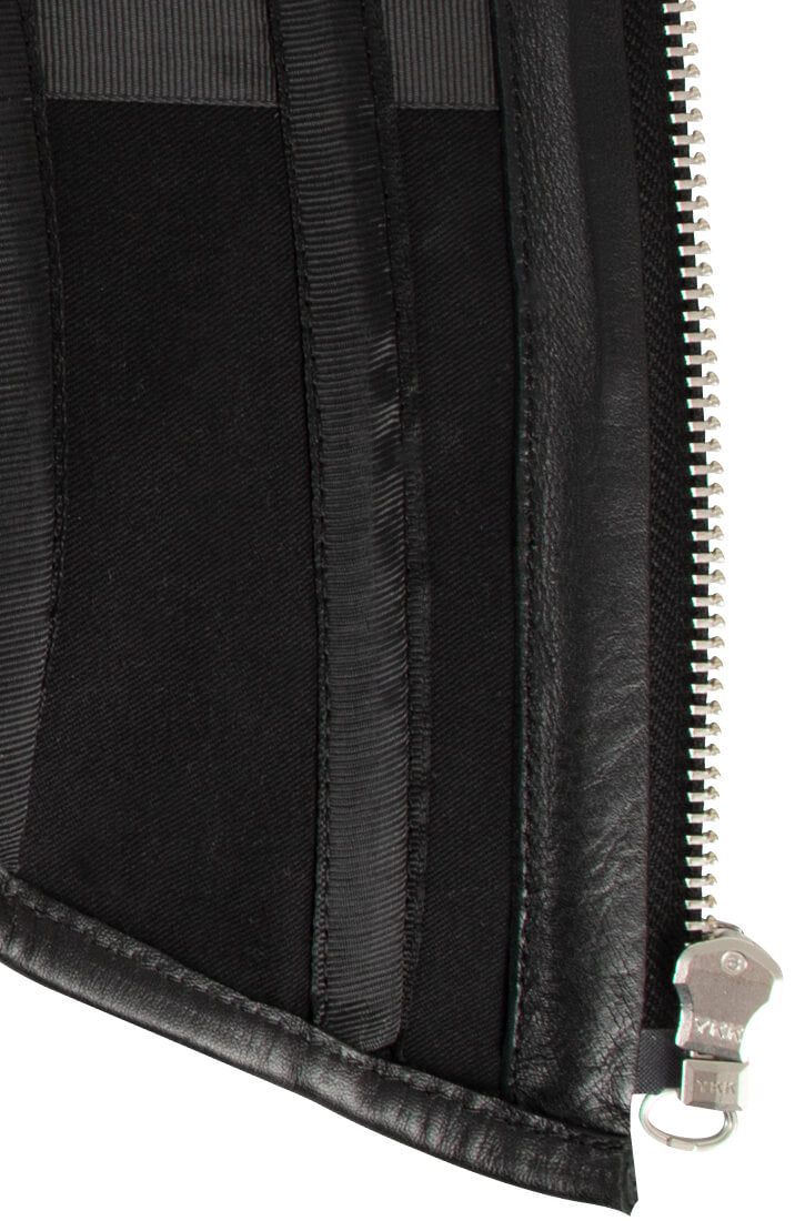 Fitted leather waist cincher with sensual fetish appeal
