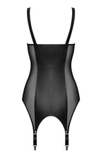 Load image into Gallery viewer, Leather suspender bustier