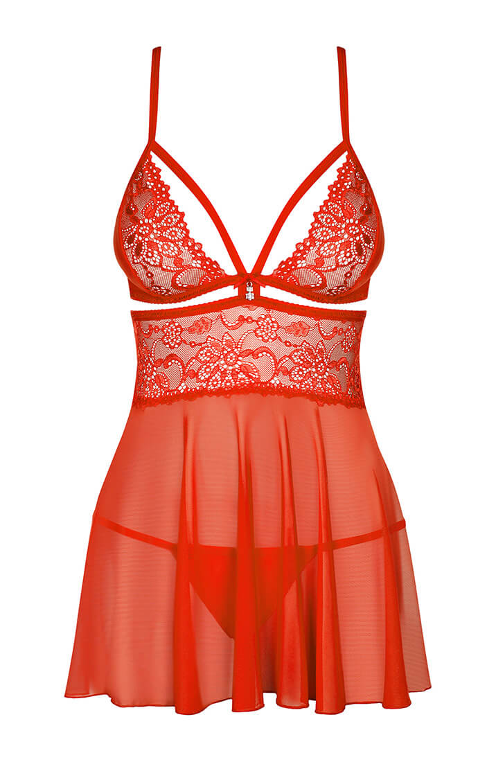 Red babydoll chemise