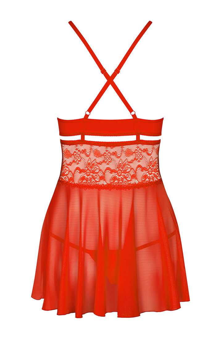 Red babydoll chemise