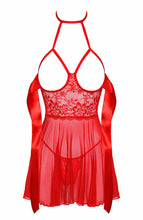 Load image into Gallery viewer, Red bow chemise