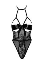 Load image into Gallery viewer, Sexy black bow bodysuit lingerie