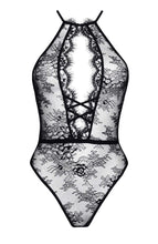 Load image into Gallery viewer, Sexy black keyhole lace bodysuit