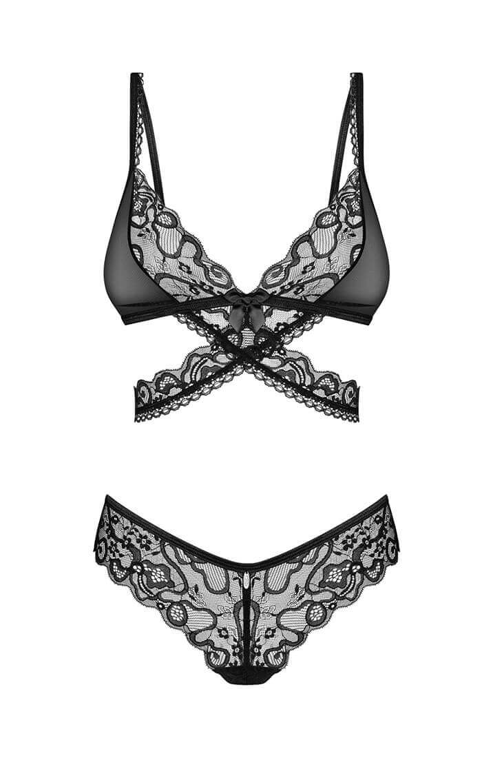 Sexy black lingerie set