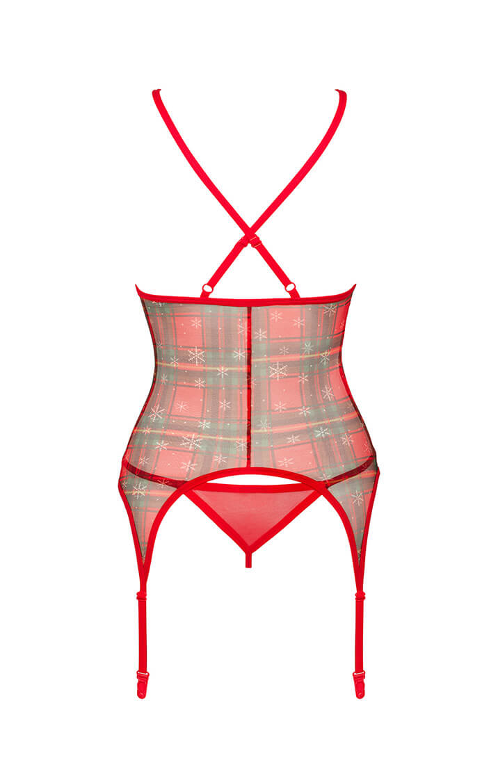 Sexy Christmas bustier lingerie set