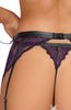 Sexy purple lingerie set with restraints