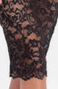 Sheer black lace bodycon dress