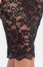 Load image into Gallery viewer, Sheer black lace bodycon dress