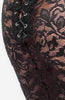 Sheer black lace bodycon dress