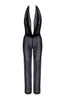 Sheer black bodysuit-style jumpsuit with shimmering details - the perfect mix of elegance and edge