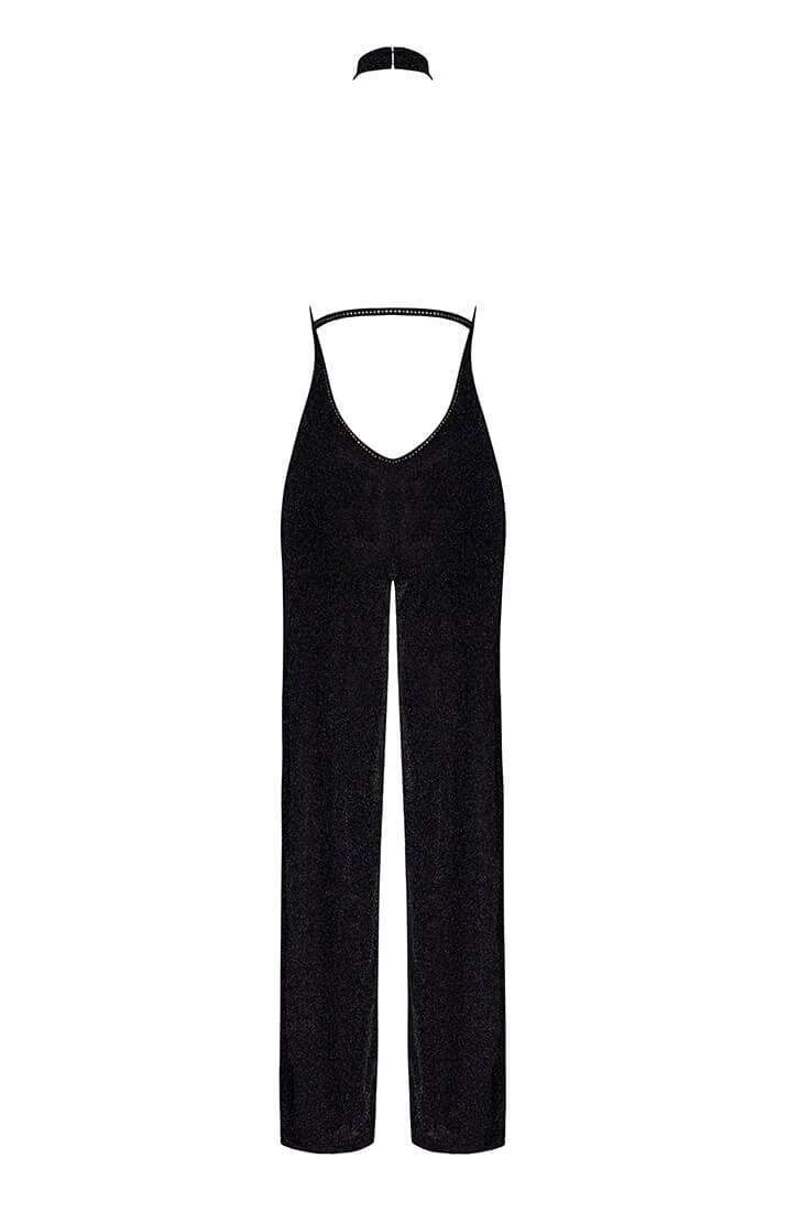 Transparent rhinestone jumpsuit from COAX Copenhagen