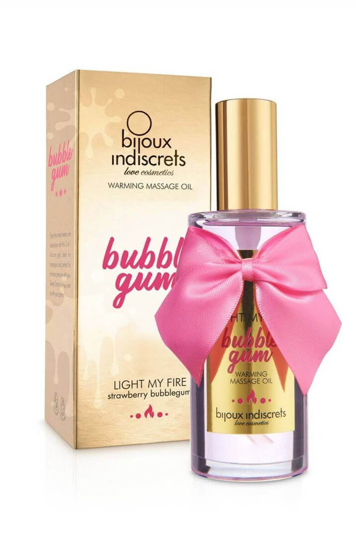 Strawberry Bubblegum warming massage oil