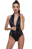 Black faux snakeskin bodysuit - Option One