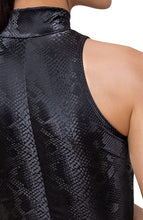 Load image into Gallery viewer, Black faux snakeskin bodysuit - Option One
