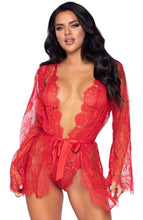 Load image into Gallery viewer, Red bodysuit &amp; robe - Bedtime Stories