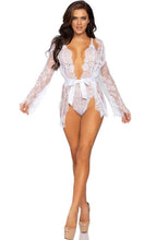 Load image into Gallery viewer, White bodysuit &amp; robe - My Only Wish