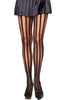 Pantyhose with vertical stripes