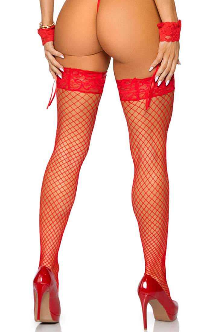 Red industrial net stay ups