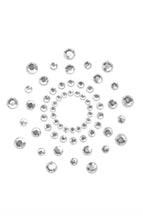 Load image into Gallery viewer, Silver rhinestone nipple stickers