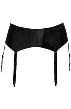 Load image into Gallery viewer, Black vinyl garter belt - I&#39;m Impressed