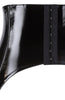 Black vinyl suspender underbust - Your Host