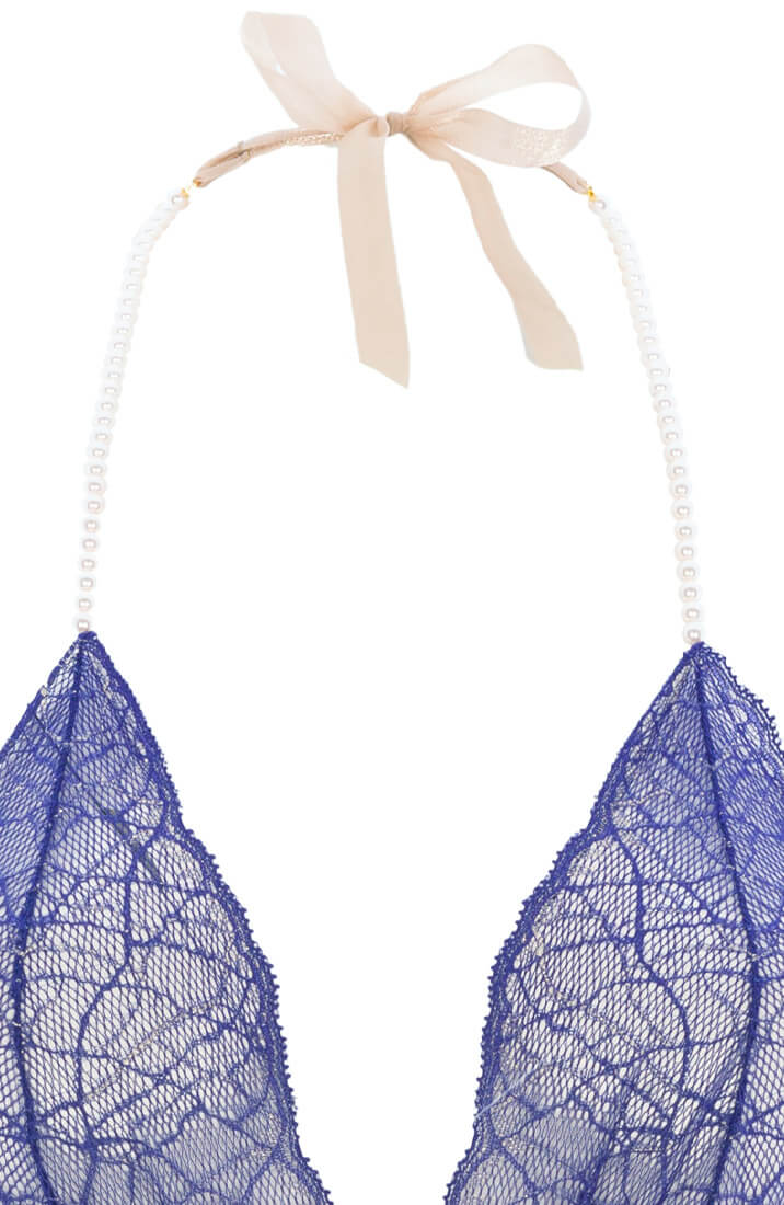 Blue bodysuit with pearl string - Sydney Body Single