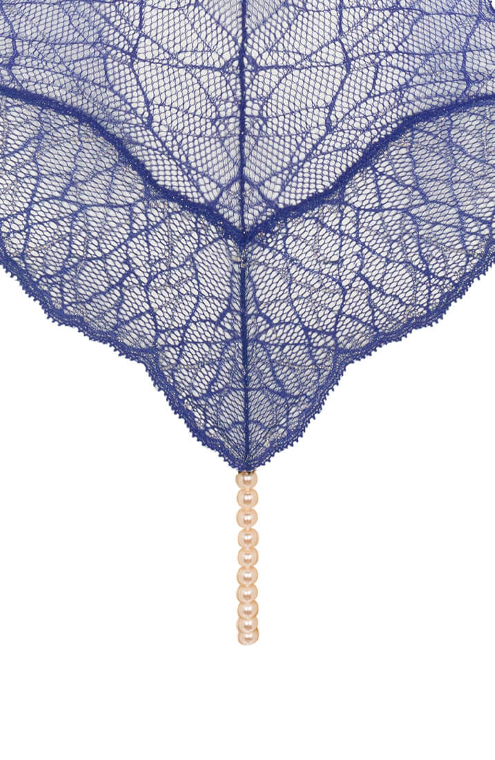 Blue bodysuit with pearl string - Sydney Body Single