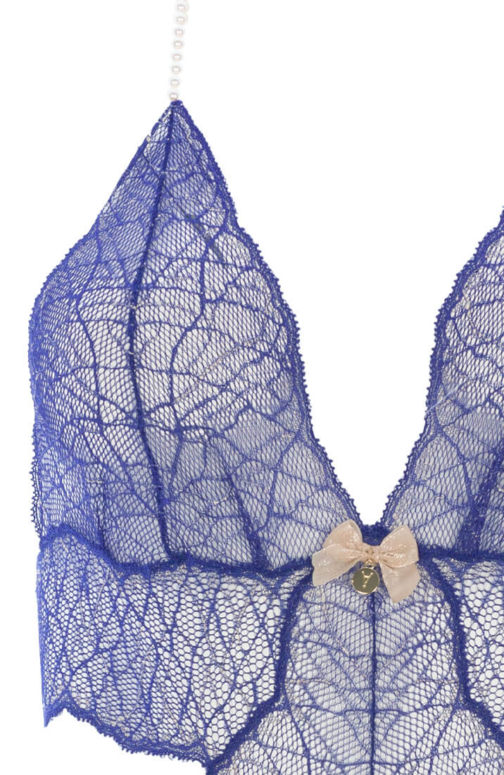 Blue bodysuit with pearl string - Sydney Body Single