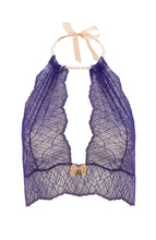 Load image into Gallery viewer, Blue bustier bralette with pearl choker - Sydney bralette