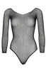 Bodysuit with rhinestones - Glam Gossip