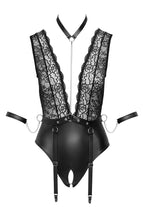 Load image into Gallery viewer, Crotchless bodysuit with restraints - Furtive Activities