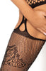 Crotchless pantyhose with rhinestones