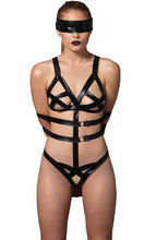 Load image into Gallery viewer, Cage-strap bodysuit &amp; blindfold - Release The Passion