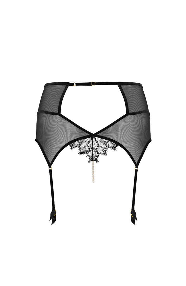 Garter belt with pearl string - Kyoto Suspender Brief