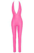 Load image into Gallery viewer, Hot pink wet look catsuit - Dainty Desires
